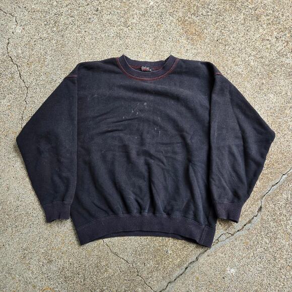 Vtg 90s IXI:Z IXIZ Cities Logo Graphic Crewneck Sweatshirt Small Fit Japan Made - Picture 3 of 6